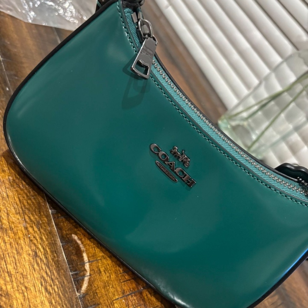 Coach Green Leather Women's Bag
